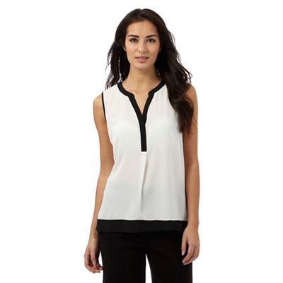 The Collection Two-tone plain sleeveless top
